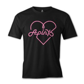 Lord T-Shirt Apink - Logo Kalp Siyah Erkek T-shirt