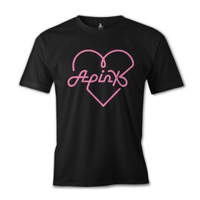 Lord T-Shirt Apink - Logo Kalp Siyah Erkek T-shirt