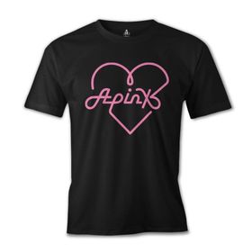 Lord T-Shirt Apink - Logo Kalp Siyah Erkek T-shirt