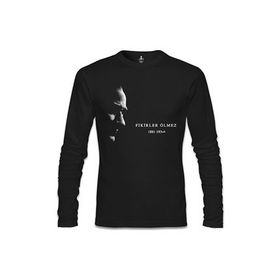 Lord T-Shirt Atatürk - Fikirler Ölmez Siyah Erkek T-shirt