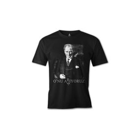 Lord T-Shirt Atatürk - Onu Arıyoruz. Anıyoruz Siyah Erkek T-shirt