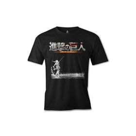 Lord T-Shirt Attack On Titan Siyah Erkek T-shirt