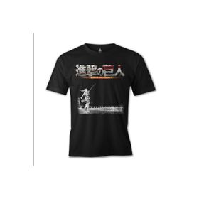 Lord T-Shirt Attack On Titan Siyah Erkek T-shirt