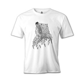 Lord T-Shirt Ayı Greyangles Beyaz Erkek T-Shirt