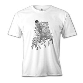 Lord T-Shirt Ayı Greyangles Beyaz Erkek T-Shirt