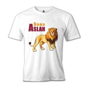 Lord T-Shirt Baba Aslan Beyaz Erkek T-shirt