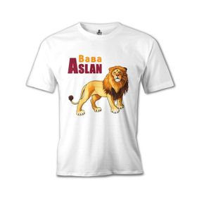 Lord T-Shirt Baba Aslan Beyaz Erkek T-shirt
