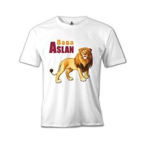 Lord T-Shirt Baba Aslan Beyaz Erkek T-shirt