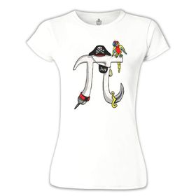 Lord T-Shirt BB-636 Beyaz Matematik Pi 23 Kadın T-shirt