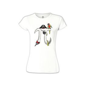 Lord T-Shirt BB-636 Beyaz Matematik Pi 23 Kadın T-shirt