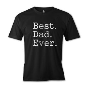 Lord T-Shirt Best Dad Ever Siyah Erkek T-shirt