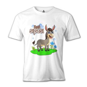 Lord T-Shirt Beyaz Aile Eşek Sıpası Erkek T-shirt
