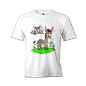 Lord T-Shirt Beyaz Aile Eşek Sıpası Erkek T-shirt