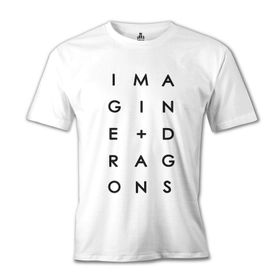 Lord T-Shirt Beyaz Imagine Dragons Plus Erkek T-shirt