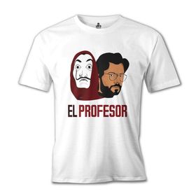 Lord T-Shirt Beyaz La Casa De Papel El Profesor Erkek T-shirt