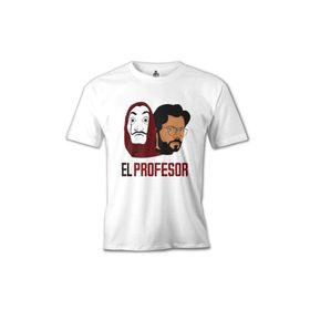 Lord T-Shirt Beyaz La Casa De Papel El Profesor Erkek T-shirt