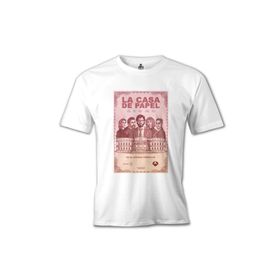 Lord T-Shirt Beyaz La Casa De Papel Perfecto Erkek T-shirt
