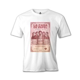 Lord T-Shirt Beyaz La Casa De Papel Perfecto Erkek T-shirt