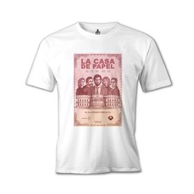 Lord T-Shirt Beyaz La Casa De Papel Perfecto Erkek T-shirt