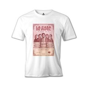 Lord T-Shirt Beyaz La Casa De Papel Perfecto Erkek T-shirt