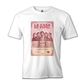 Lord T-Shirt Beyaz La Casa De Papel Perfecto Erkek T-shirt