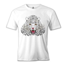 Lord T-Shirt Beyaz Leopar Beyaz Erkek T-Shirt