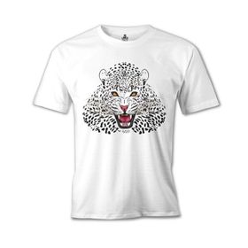 Lord T-Shirt Beyaz Leopar Beyaz Erkek T-Shirt