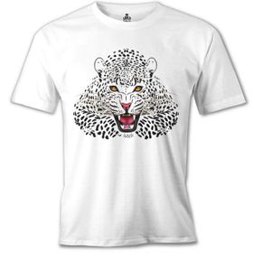 Lord T-Shirt Beyaz Leopar Beyaz Erkek T-Shirt