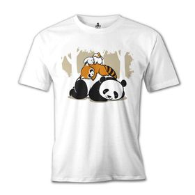 Lord T-Shirt Beyaz Sleeping Four Erkek T-shirt