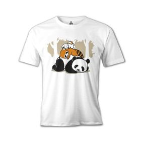 Lord T-Shirt Beyaz Sleeping Four Erkek T-shirt