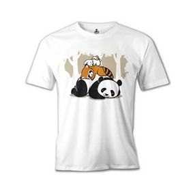 Lord T-Shirt Beyaz Sleeping Four Erkek T-shirt