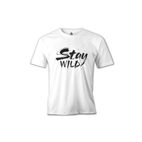 Lord T-Shirt Beyaz Stay Wild Erkek T-shirt