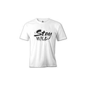 Lord T-Shirt Beyaz Stay Wild Erkek T-shirt