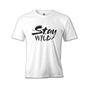 Lord T-Shirt Beyaz Stay Wild Erkek T-shirt