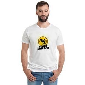 Lord T-Shirt Black Sabbath - Devil Beyaz Erkek T-shirt