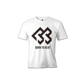 Lord T-Shirt Born to Beat - Logo Beyaz Erkek T-shirt