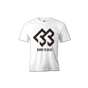 Lord T-Shirt Born to Beat - Logo Beyaz Erkek T-shirt