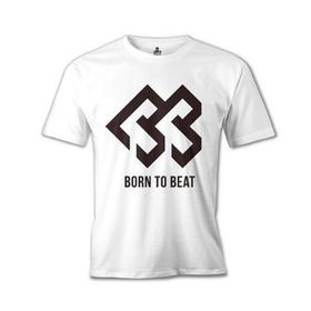 Lord T-Shirt Born to Beat - Logo Beyaz Erkek T-shirt