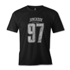 Lord T-Shirt BTS - Jungkook 97 Siyah Erkek T-shirt