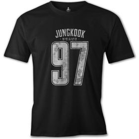 Lord T-Shirt BTS - Jungkook 97 Siyah Erkek T-shirt