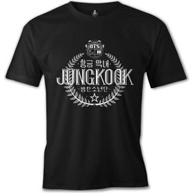 Lord T-Shirt BTS - Jungkook Siyah Erkek T-shirt