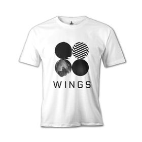 Lord T-Shirt BTS - Wings Logo Beyaz Erkek T-shirt