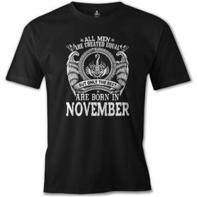 Lord T-Shirt Burç - Born in November Men Siyah Erkek T-shirt