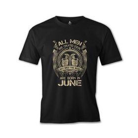 Lord T-Shirt Burç İkizler - Born in June Siyah Erkek T-shirt