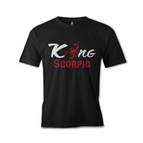 Lord T-Shirt Burç - Scorpio King Siyah Erkek T-shirt