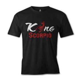 Lord T-Shirt Burç - Scorpio King Siyah Erkek T-shirt