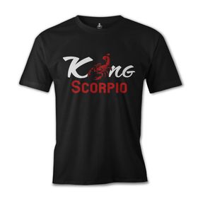 Lord T-Shirt Burç - Scorpio King Siyah Erkek T-shirt