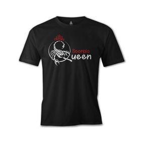 Lord T-Shirt Burç - Scorpio Queen Siyah Erkek T-shirt