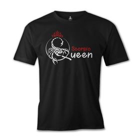 Lord T-Shirt Burç - Scorpio Queen Siyah Erkek T-shirt