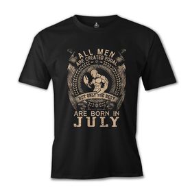 Lord T-Shirt Burç Yengeç- Born in July Siyah Erkek T-shirt